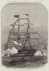 De grote marineparade bij Spithead